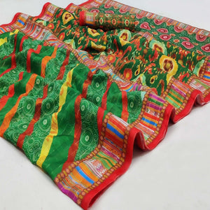 green-casual-wear-printed-cotton-silk-saree-141925