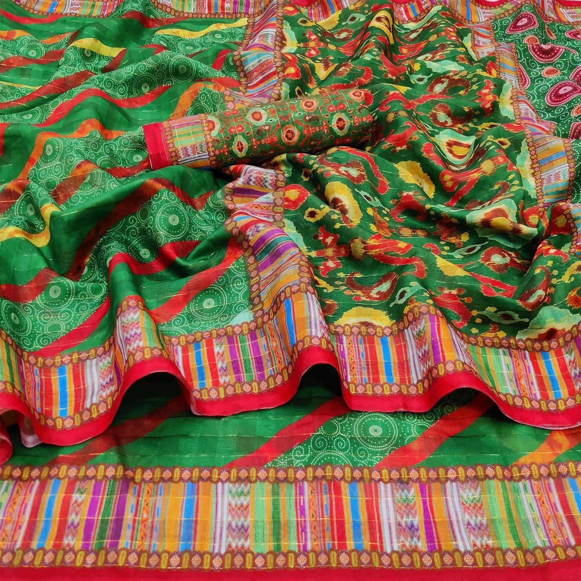 green-casual-wear-printed-cotton-silk-saree-141925