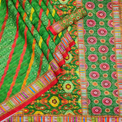 green-casual-wear-printed-cotton-silk-saree-141925