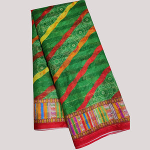 green-casual-wear-printed-cotton-silk-saree-141925