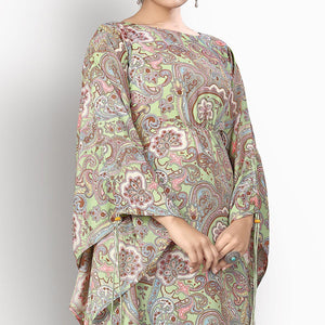 green-casual-wear-printed-georgette-kaftan-kurti-141776