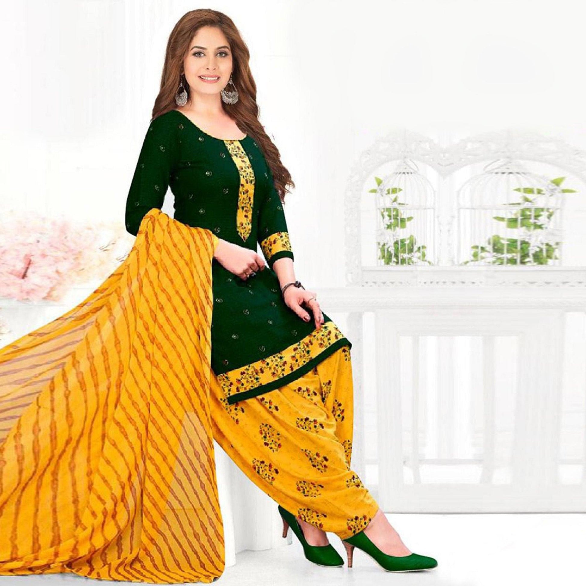 green-casual-wear-printed-leon-patiala-dress-material-140950