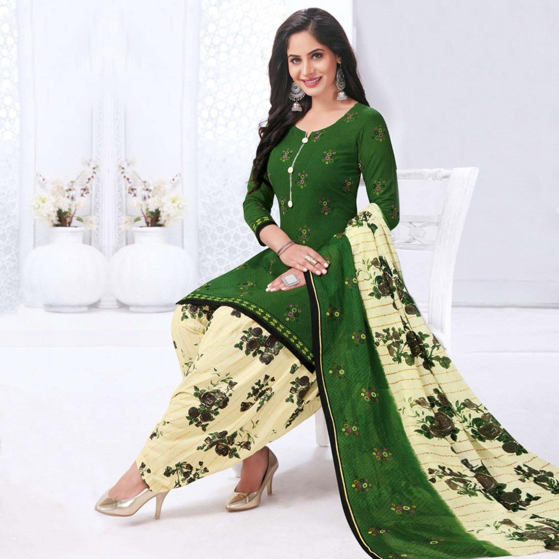 green-casual-wear-printed-leon-patiala-dress-material-125863