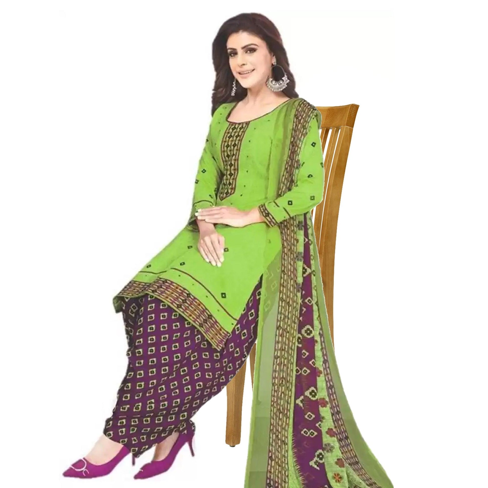 green-casual-wear-printed-leon-patiala-dress-material-132053