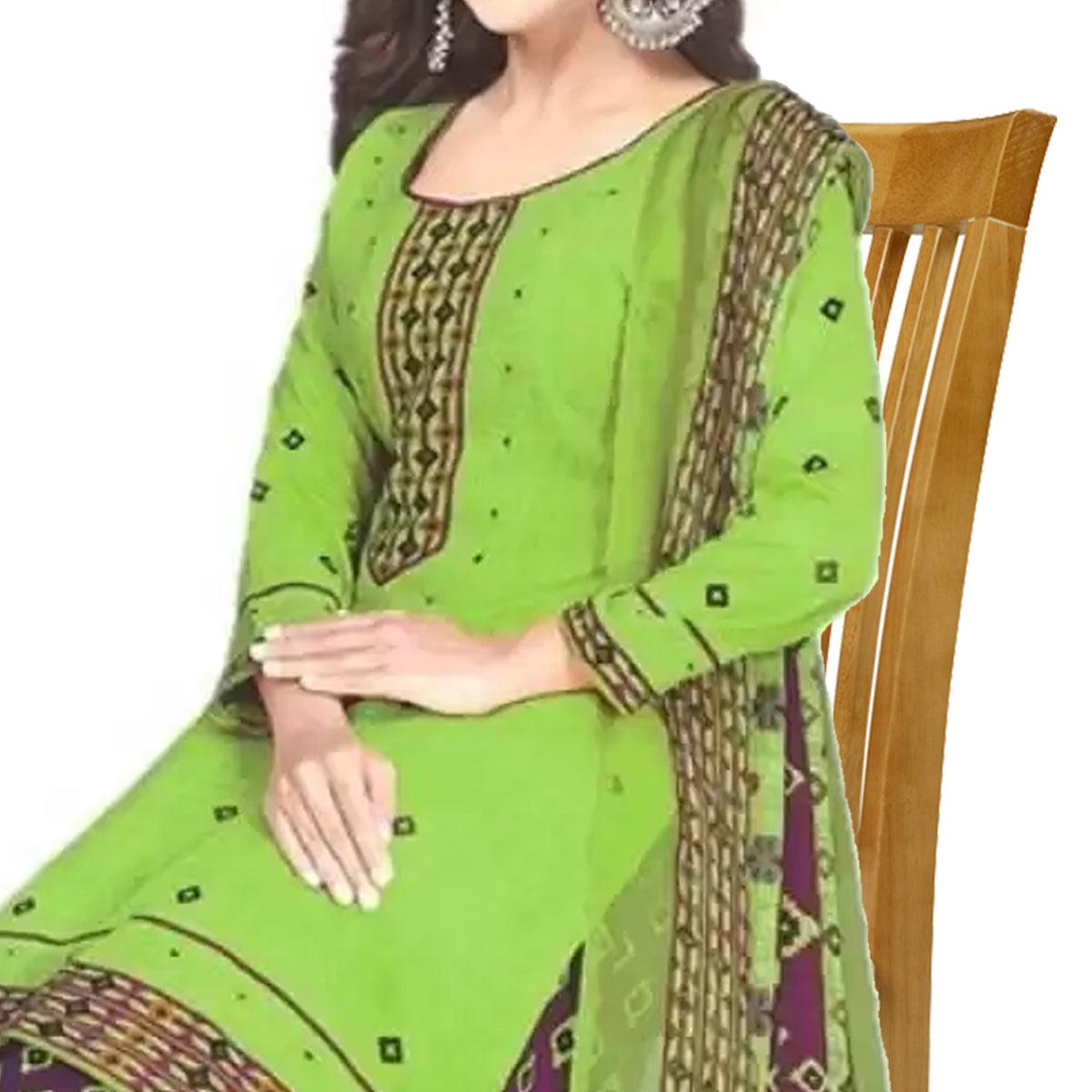green-casual-wear-printed-leon-patiala-dress-material-132053