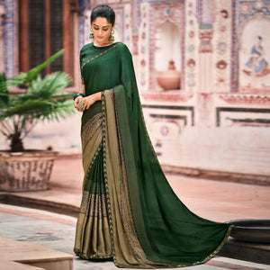 green-casual-wear-printed-moss-saree-with-fancy-zari-border-128173