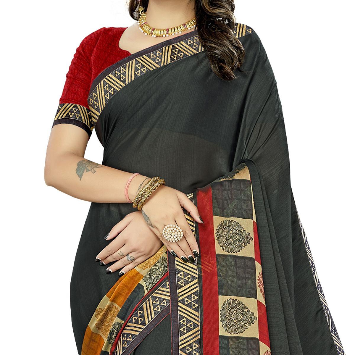 green-casual-wear-printed-rangoli-silk-saree-115470