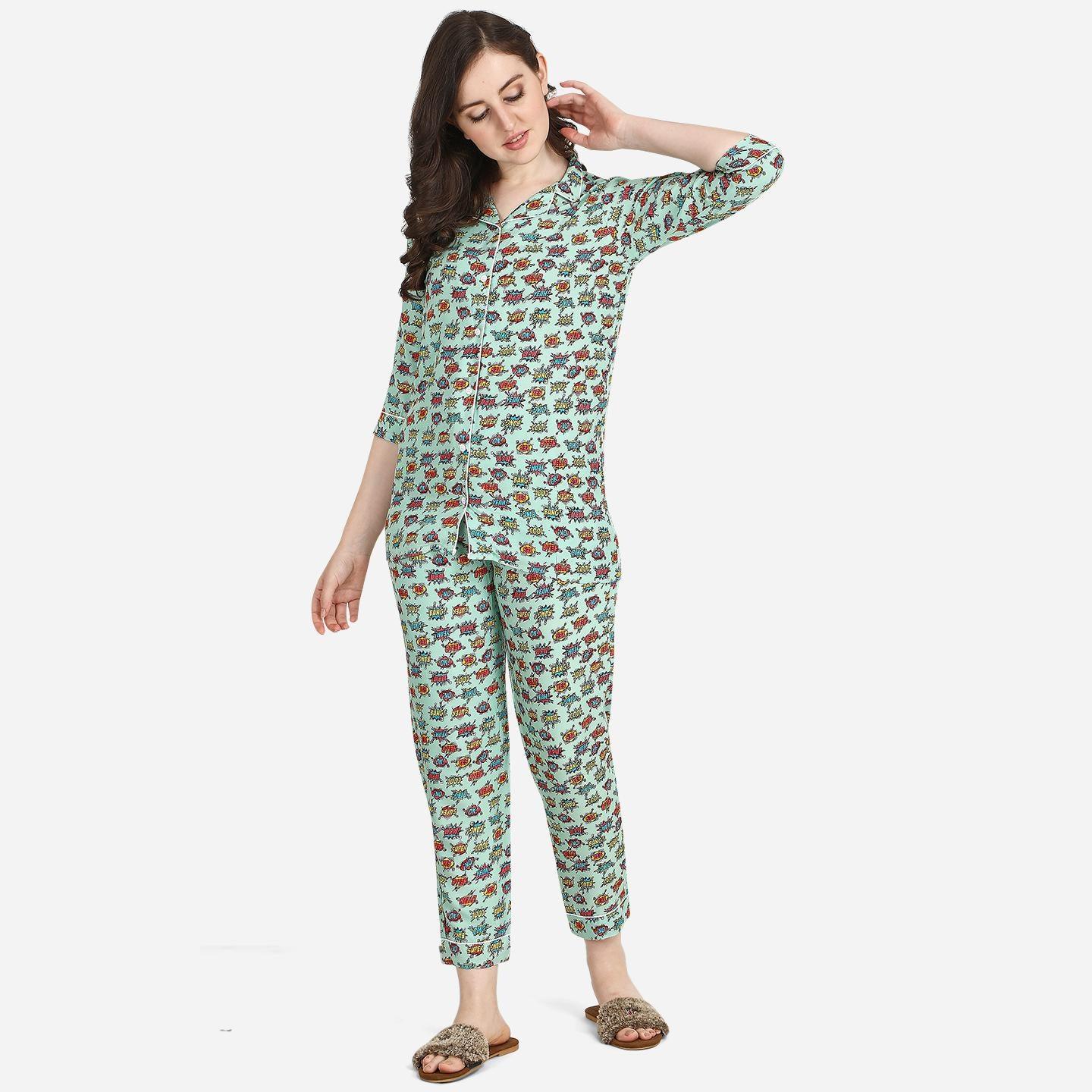 green-casual-wear-printed-rayon-night-suit-128325