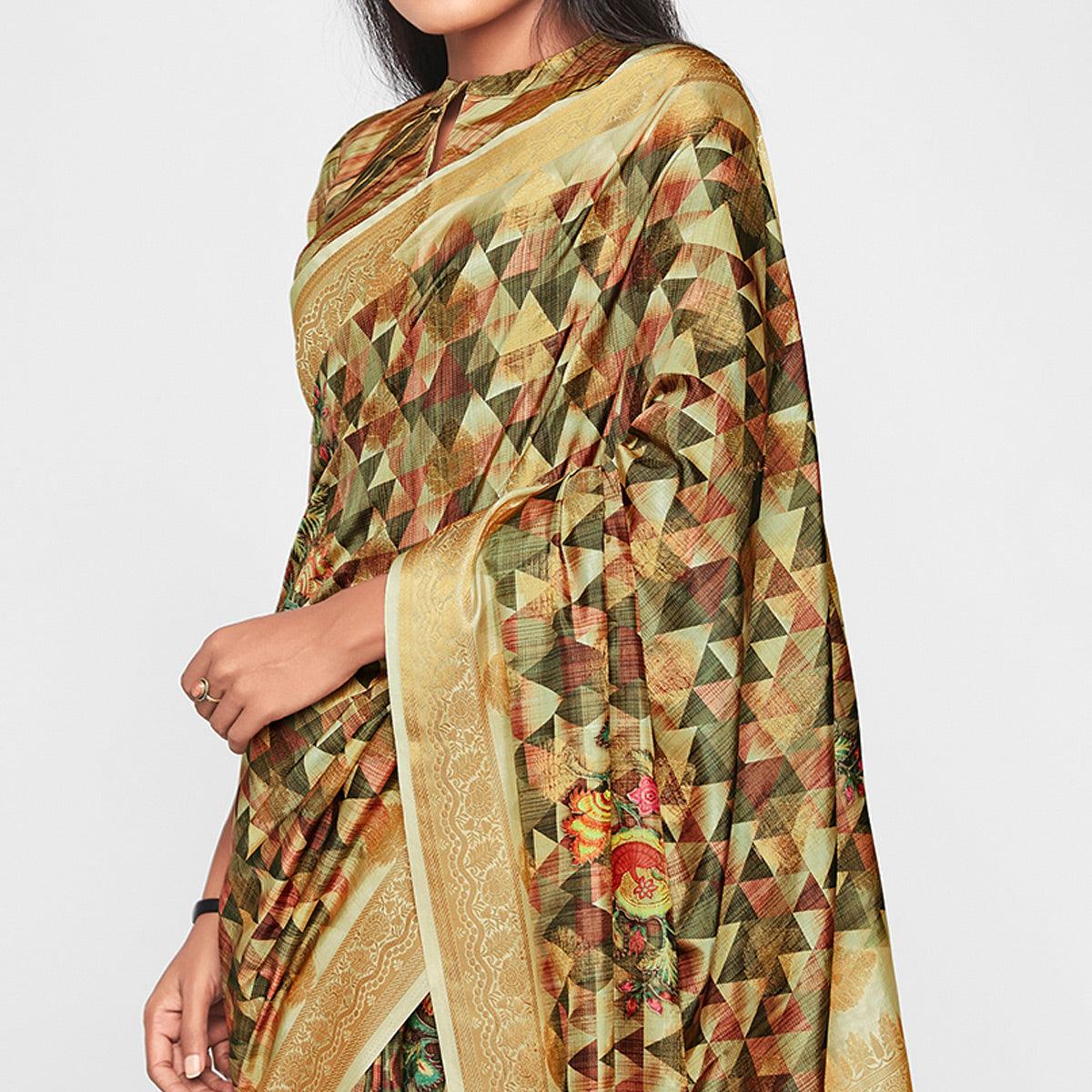 green-casual-wear-printed-soft-art-silk-saree-126762