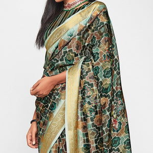 green-casual-wear-printed-soft-art-silk-saree-126764