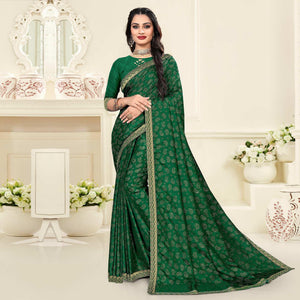 green-casual-wear-printed-vichitra-silk-saree-142474