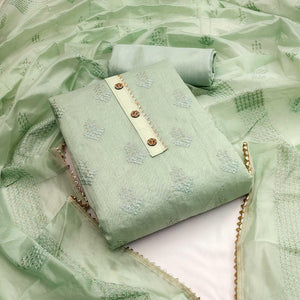 green-casual-wear-sequence-embroidered-chanderi-dress-material-139824