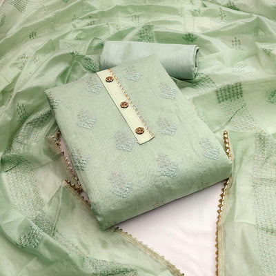 green-casual-wear-sequence-embroidered-chanderi-dress-material-139824