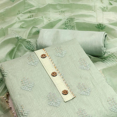green-casual-wear-sequence-embroidered-chanderi-dress-material-139824