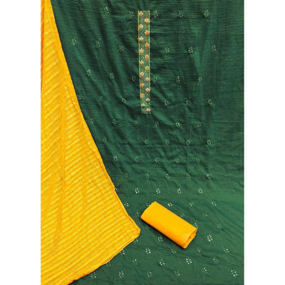 green-casual-wear-sequence-embroidered-chinon-silk-dress-material-138320