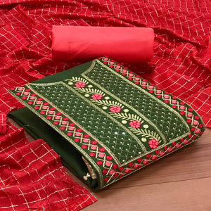 green-casual-wear-sequence-embroidered-slub-cotton-dress-material-135223
