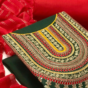 green-casual-wear-sequence-embroidered-slub-cotton-dress-material-138184