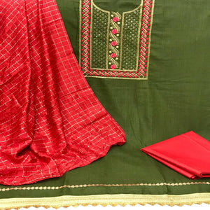 green-casual-wear-sequence-embroidered-slub-cotton-dress-material-135223