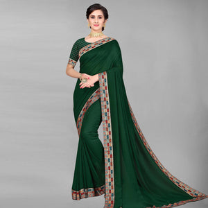 green-casual-wear-solid-heavy-vichitra-saree-136610