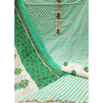 green-casual-wear-stripe-printed-with-embellished-cotton-dress-material-142355