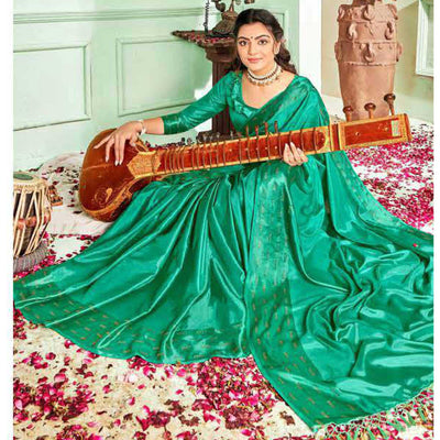 green-casual-wear-sworski-work-dola-silk-saree-124100