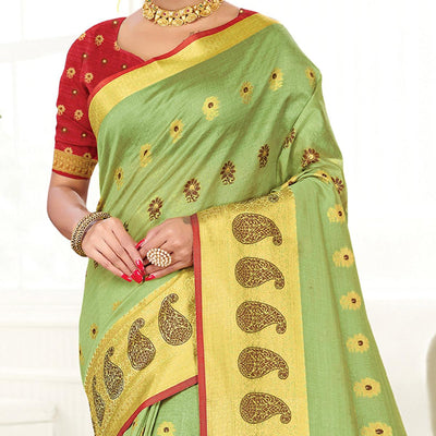 green-casual-wear-woven-cotton-handloom-saree-115721