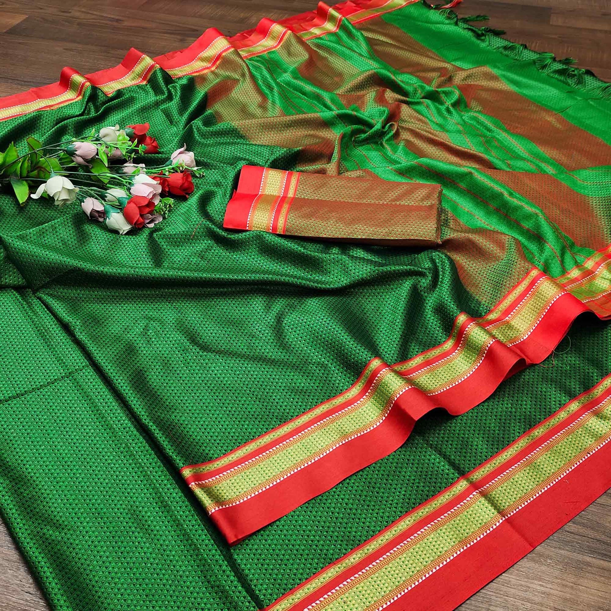 green-casual-wear-woven-designer-khan-art-silk-saree-130498