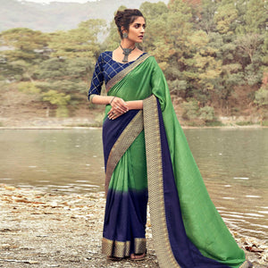 green-casual-wear-woven-vichitra-silk-saree-121535
