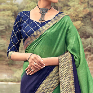 green-casual-wear-woven-vichitra-silk-saree-121535