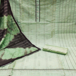 green-checks-printed-chanderi-dress-material-145234