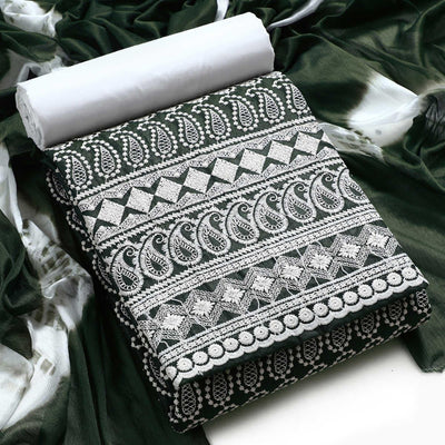 green-chikankari-work-poly-cotton-dress-material