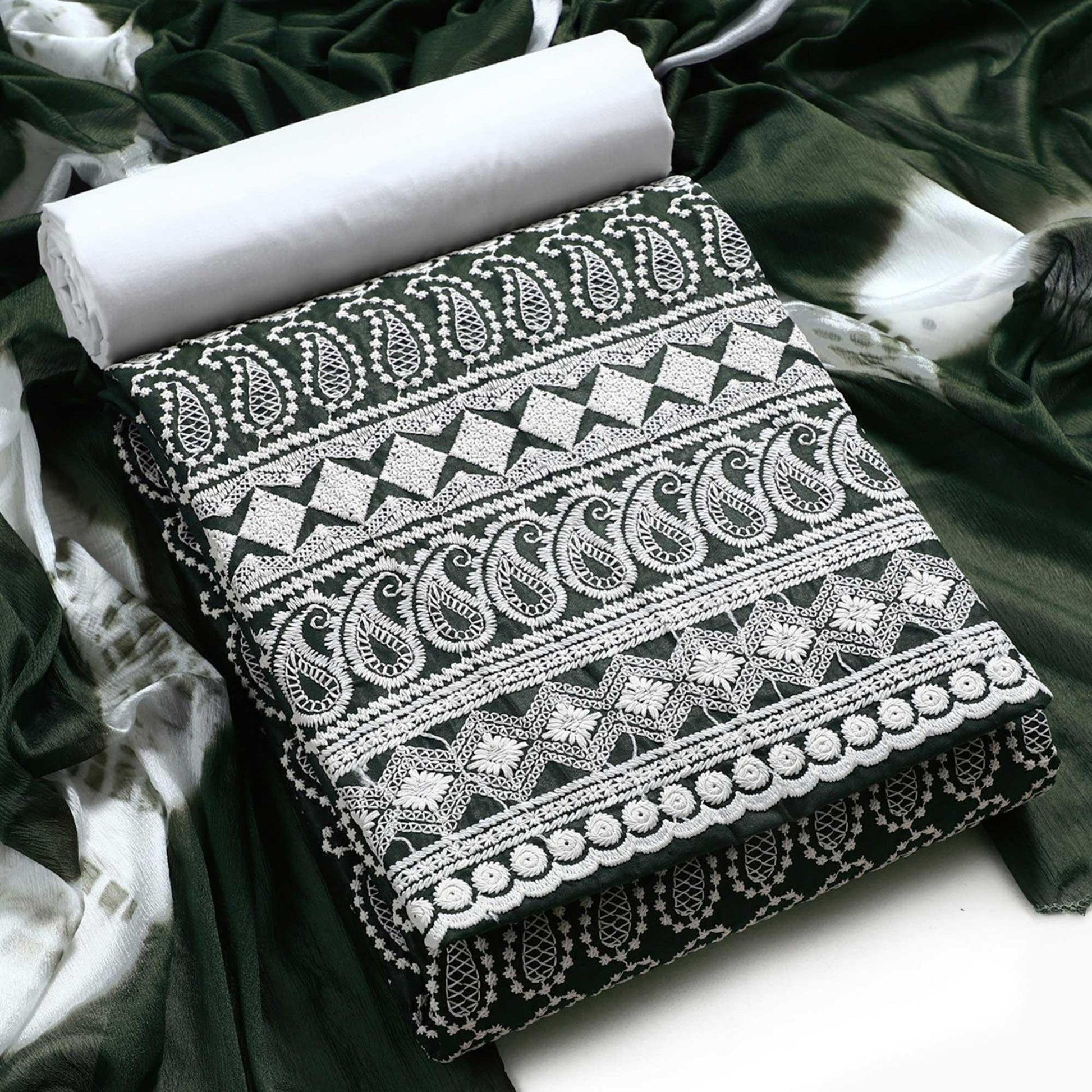 green-chikankari-work-poly-cotton-dress-material