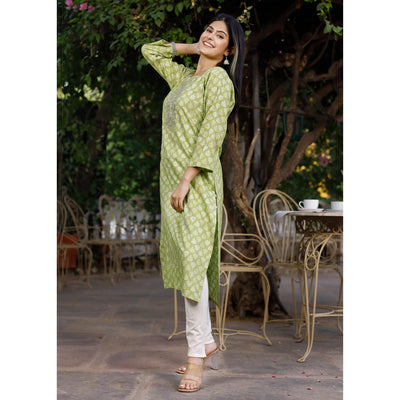 green-crayon-printed-rayon-kurti