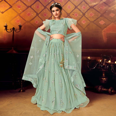 green-designer-wedding-wear-embroidered-soft-net-lehenga-choli-114232