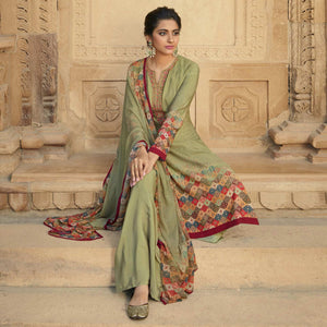 green-digital-printed-art-silk-palazzo-suit