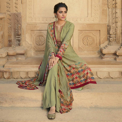 green-digital-printed-art-silk-palazzo-suit