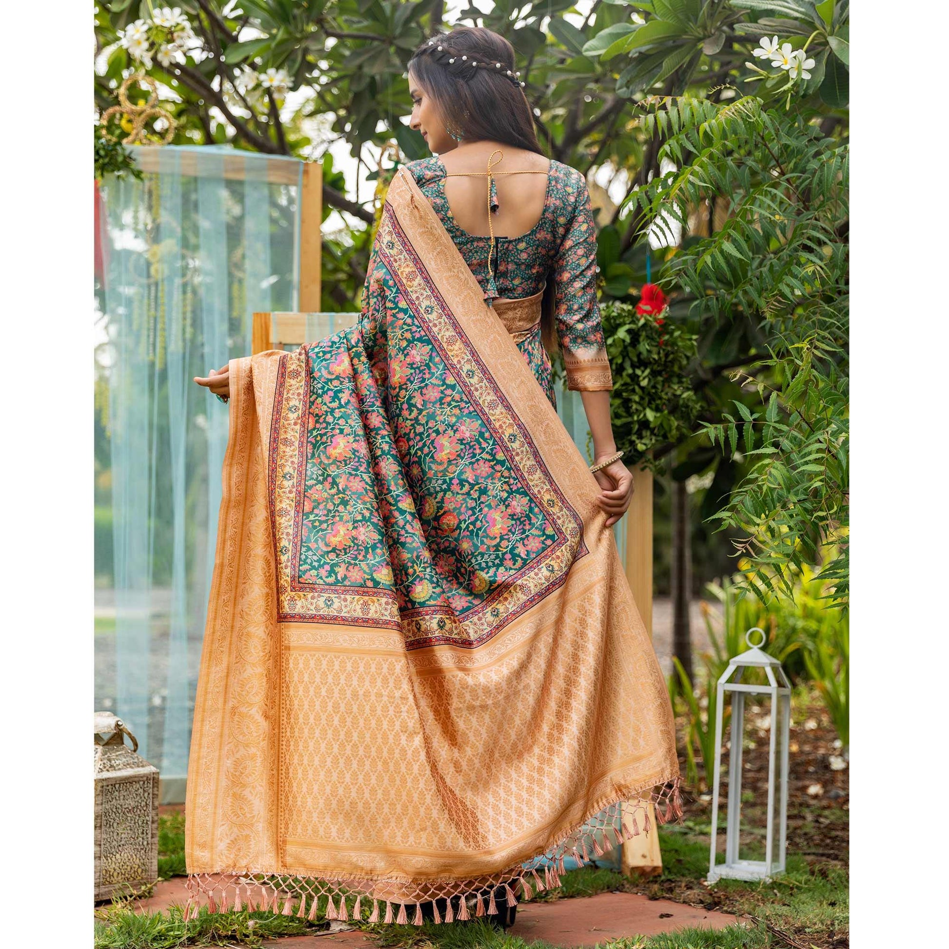 green-digital-printed-art-silk-saree-2