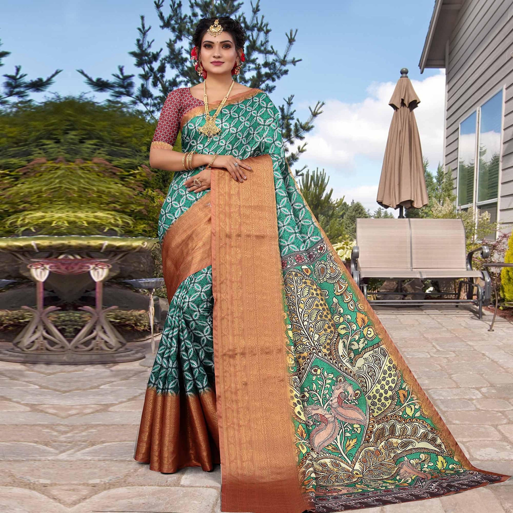 green-digital-printed-khaadi-saree-2