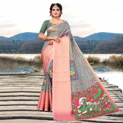 green-digital-printed-khaadi-saree