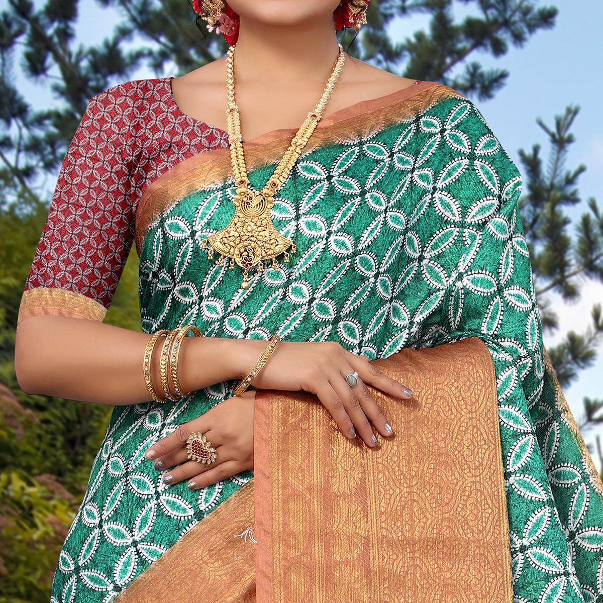 green-digital-printed-khaadi-saree-2