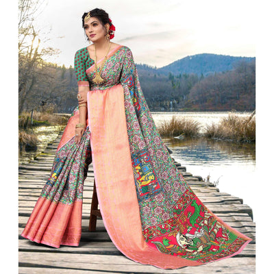 green-digital-printed-khaadi-saree