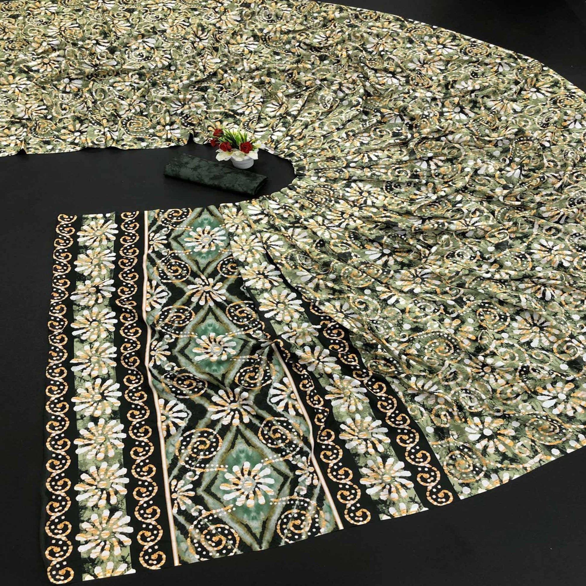 green-digital-printed-vichitra-silk-saree-145387