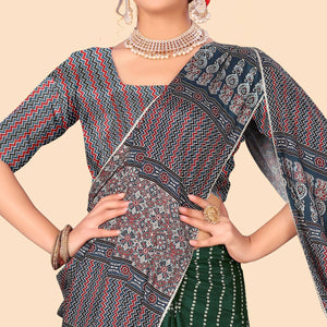 green-digital-printed-with-fancy-border-chiffon-saree