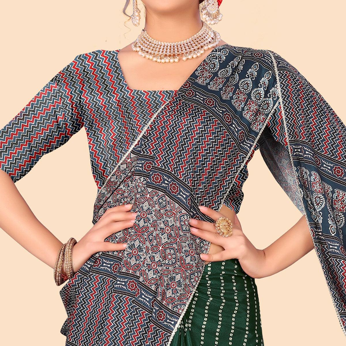 green-digital-printed-with-fancy-border-chiffon-saree