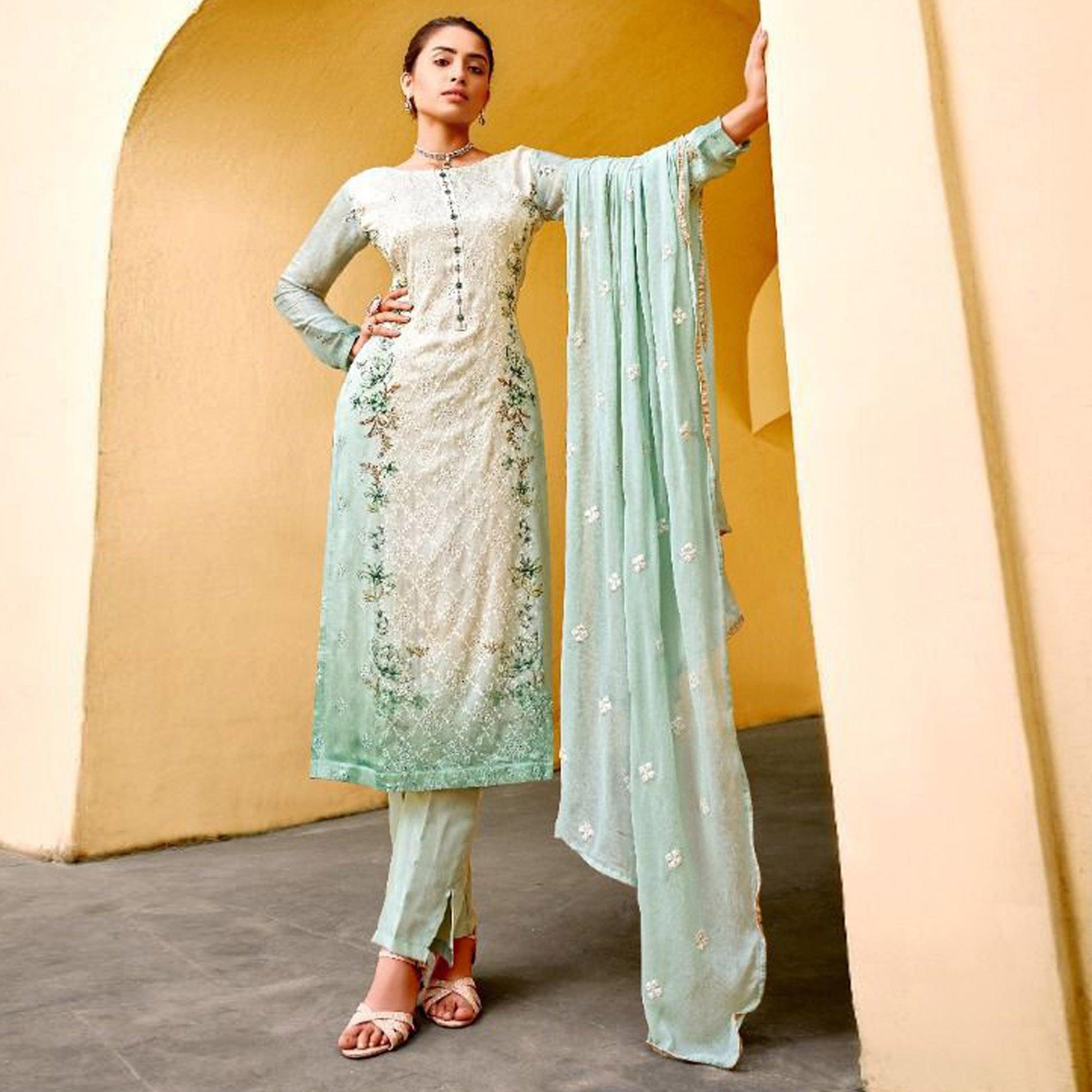 green-embellished-embroidered-chiffon-partywear-suit-139292