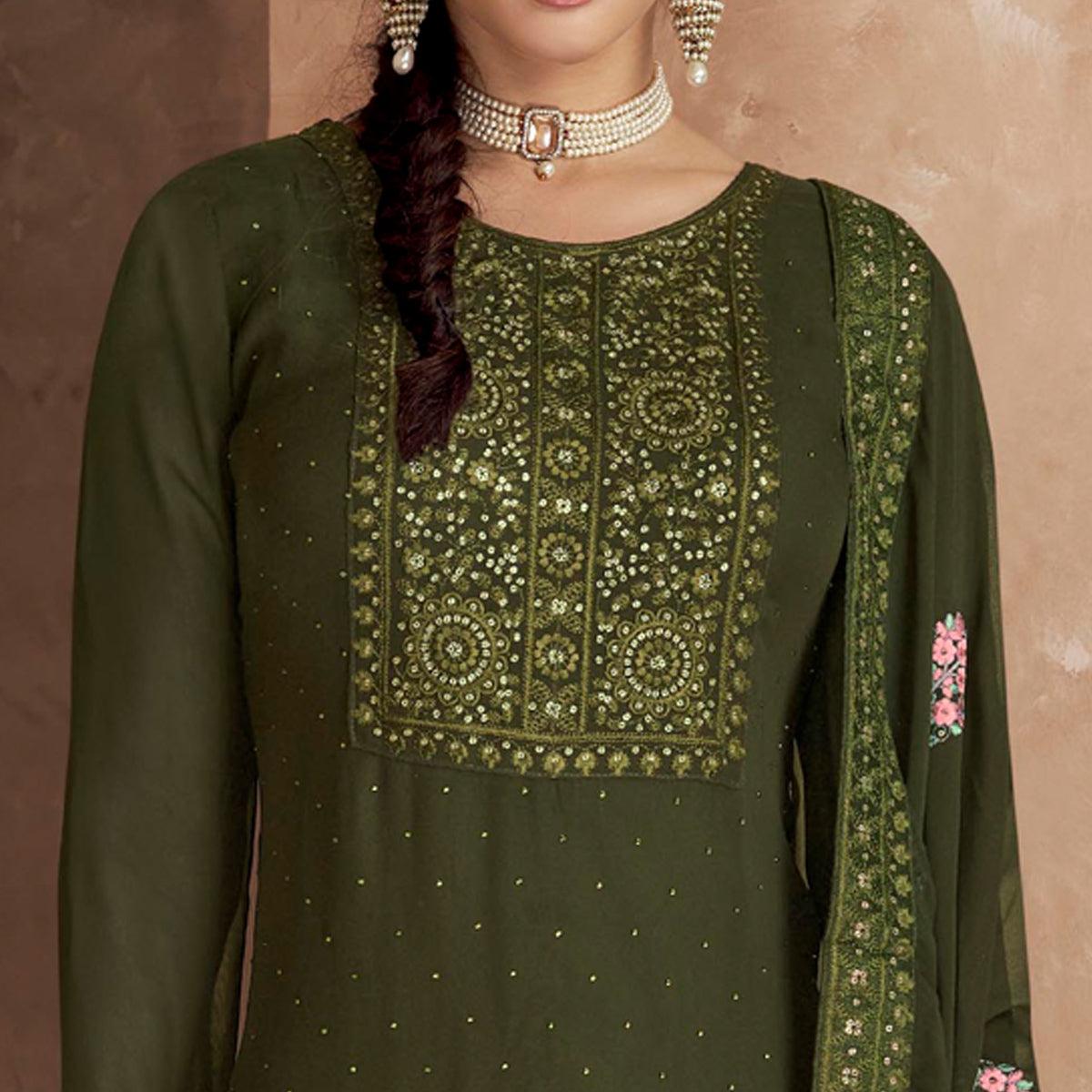 green-embellished-partywear-embroidered-heavy-faux-georgette-suit-135276