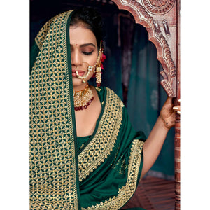green-embellished-vichitra-silk-saree-143928
