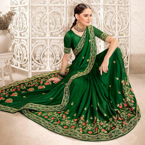 green-embellished-with-embroidered-art-silk-saree-143380