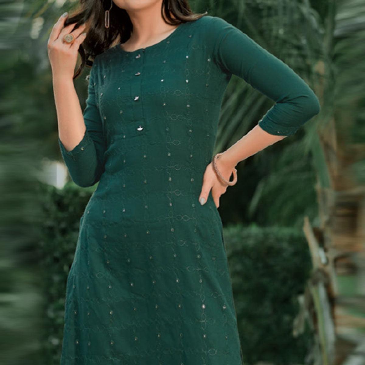 green-embellished-with-embroidered-cotton-kurti-144509