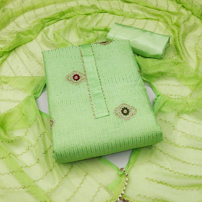 green-embellished-with-embroidered-poly-cotton-dress-material